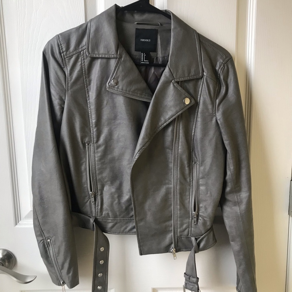 Forever 21 Faux Leather Biker Jacket